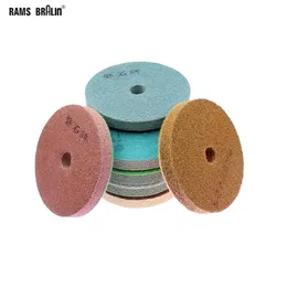 7 pcs Hook & Loop Flexible Nylon Sponge Polishing Pad Marble Stone Buffing wheel P300-P10000233f