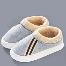 Slippers Vogue Winter Soft Sole Mens Heel Wrap Warm Plush Nonslip Indoor Slides Male Home Casual CottonPadded Shoes 231219