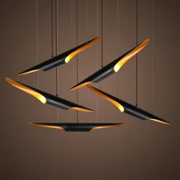 Nordic retro tubular luz pingente de alumínio preto luminária para sala estar bar loja restaurante decorativo pendurado lamp3021