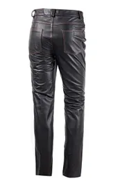 2023 Genuine Real Cow Leather Pant Men's Motorcycle Trousers Pants for Men Pantalon Cuir Homme 240102