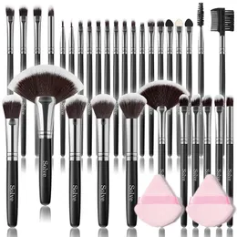 Pennelli per trucco 18-32 pezzi Pennelli per trucco set professione Cosmetico Correttore ciglia Fard in polvere Pennello morbido e soffice Strumenti di bellezzadasndobo 231218