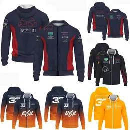 Apparel 2023 Hoodie Formula 1 Racing Sweatshirt Jacket Autumn and Winter Men's Casual Oversized Hoodies Outdoor Motocross Zipper Jackets