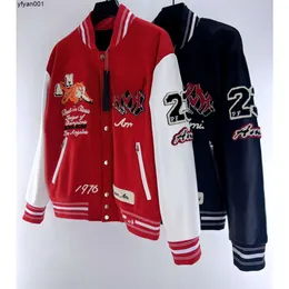 Mens Designer Jacket Fashion Outerwear Coats Men's Jackets Red Letter Embroidery Uniform