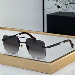 Berühmte Markensonnenbrille, trendige Herrenmodemarke, Herren Damen, rote Metallbeine, graue Gläser, eleganter und edler Stil, Sonnenbrille Z005