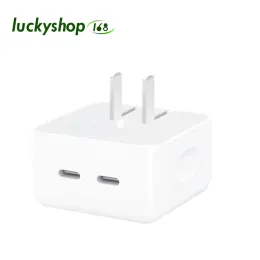 35W Dual USB-C Quick Power Adapter Ladung QC3.0 PD Ladegerät USB Typ C PD35W Smartphone Wand Aufladen für Apple iPhone 13 14 Ipad Macbook LL