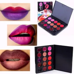 Lip Gloss 15 Colors مجموعة لوحة النساء ترطيب Longlasting Matte Lipstick Girls Girls Nude Cosmetic Makeup Tool 231219