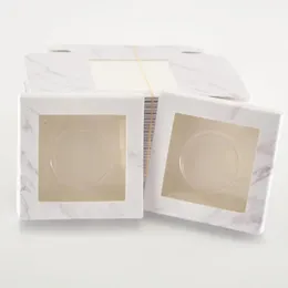 Eyelashes wholesale paper eyelash packaging box lashes boxes packaging custom faux cils 25mm mink eyelashes square marble case vendor