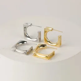 Stud Fashion Women Vintage Geometric Hollow-Out Square Earring Women Sexig Party Hollow-Out Mental Opening Square Earring 231218