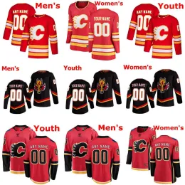 하키 유니폼 캘거리의 플레임 13 Johnny Gaudreau 23 Sean Monahan 68 Jaromir Jagr 87