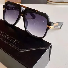 Óculos de sol vintage 664 para homens, preto fosco, cinza, lentes gradientes, 58mm, óculos de sol, moda masculina, óculos de sol, novo com 249s