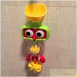 Banyo oyuncakları Mticolor Fun Baby Matic Spout Oyun Muslukları/Buttersed Foltressed Sprey Duşları Su ile Oyuncak Musluk