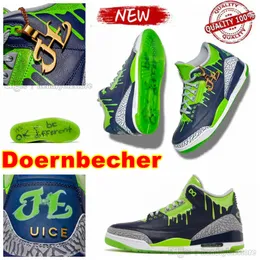 2024 حرة Hugo Doernbecher أحذية كرة السلة رجالي عصير مياه قطرة بالومينو ويزاردز Medellin Sunset Rio Midnight Navy Ivory Pack Archaeo Brown UNC Sneakers