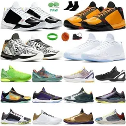 Wholesale Zoom 6 Protro Men Basketball Shoes Grinch All-Star Del Sol Mambacita Alternate Bruce 5 Rings Lakers Trainers Outdoor Sports With box