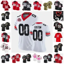 PERSONALIZZATO Brock Bowers Maglie UGA Playoff Ed College Football Jersey 3 D.J.SHOCKLEY Champ Bailey 8 A.j.green 7 Jay Hayes 4 Keith Mars