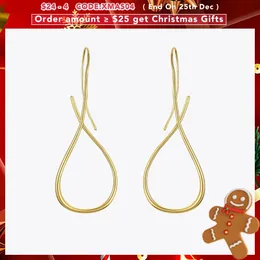 Baumelnde Kronleuchter ENFASHION Waterdrop Line Ohrringe für Frauen Baumeln große Ohrringe Goldfarbe Minimalismus Modeschmuck Geschenke Brincos E1189 231218