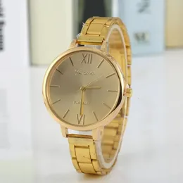Inne zegarki Tendencia de Mujer 2023 Luxury Ladies Gold Watch Women Golden Clock Female Sukienka okrągła Kwarcowa Zegarek Relgio Feminino 231219
