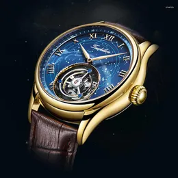 Zegarek na rękę Aesop Men Mechanical Men Mechanical Tourbillon Skeleton Watch zegarki dla mężczyzn Mężczyzna Mężczyzna Mężczyzna