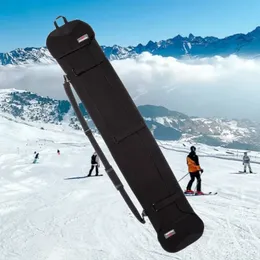 Ski Snowboard Bags Ski Snowboard Single Shoulder Bag Scratch-Resistant Monoboard Plate Protective Case Skiing Snowboarding Snowboards Ski Carry Bag 231218
