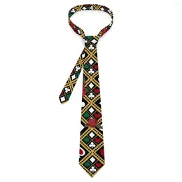 Pañuelos de lazo divertidos corbata de póquer flor y estampado escuchado cuello de moda retro para adultos cuello de calidad de ocio accesorios de corbata personalizados