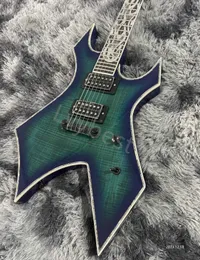 Professional Electric Guitar With Abalone Colorful Inlay, HH Professional Electric Guitar With Abalone Colorful Inlay, HH