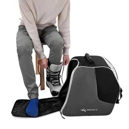 Ski Snowboard Bags Portable Outdoor Winter Ski Equipment Storage Bag Accessories Professional Snow Shoes Bag Non-slip for Ski Helmet Goggles Gloves 231218