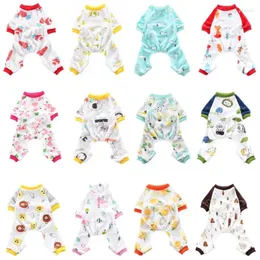 Cat Costumes Pet Jumpsuit Clothes Dog Pyjamas för små hundar Pajama valp sovkläder varma kläder kappa Yorkshir 35