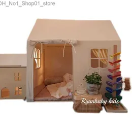 Zabawne namioty Ins Wyjmowany namiot zasłony Namiot czytanie narożnik Baby Indoor Dollhouse Play Tent q231220