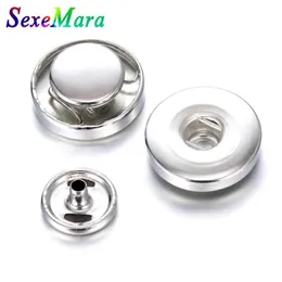 Charm Bilezikler 10 Set Lot 18mm Snap Button Accessoris Bulguları DIY deri bilezik yapmak için bulgular Sewelry298r