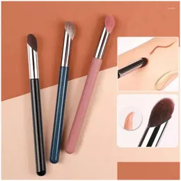 Makeup Brushes Finger Concealer Precision Soft Smudge Brush Er Acne Dark Circles Mti-Function Detail Tool Drop Delivery Health Beauty Dhjac