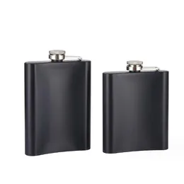 8oz 9oz 10oz 12oz Black Hip Flasks stainless steel wine bottle flasks flagon whisky wine pot bottle drinkware for drinker Pocket Flask