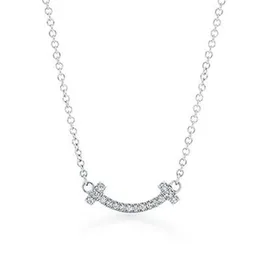 925 prata esterlina moda jóias colares sorriso colar multi estilo grande médio e pequeno tamanho feminino namorada presente q08132634