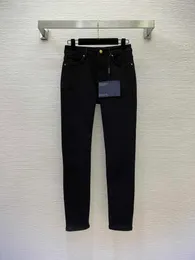 designerskie kobiety dżinsy marka odzież Panie spodnie mody logo logo dziewczyna ołówek spodnie damskie kieszonkowe spodnie 20 grudnia