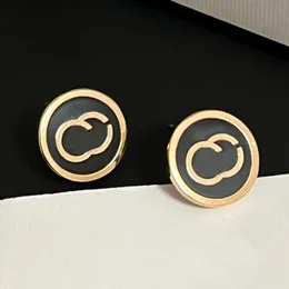 Novità Orecchini di design Lettera di marca Ear Stud Loop Orecchini in acciaio inossidabile placcato oro di alta qualità Accessori per gioielli da donna per feste di nozze