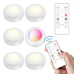 Lampade da tavolo Luci a forma di disco Stampa autoadesiva Dimmerabile Illuminazione novità a LED per armadio Comodino Scale Dispositivo di raffreddamento del vino Libreria Scuola materna