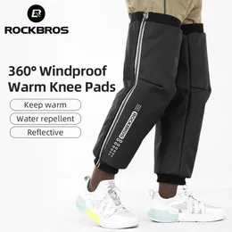 Joelheiras à prova de vento para homens e mulheres algodão polainas neve leggings moto e-bike esportes 360 ângulo envoltório inverno 231220