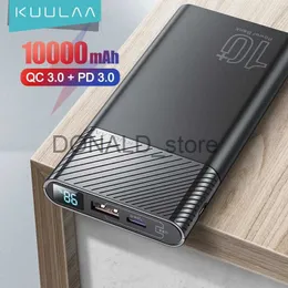 Mobiltelefon Power Banks Kuulaa Power Bank 10000MAH PowerBank Fast Charging för Redmi Note 10 9 Pro Poco M3 X3 F3 Portable Charger för iPhone 13 12 11 J231220