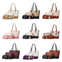 Set 3 pezzi borse con manico per borsa a tracolla per donna 2023 borsa da donna in PU set borsa da lavoro con borsa FMT-4141