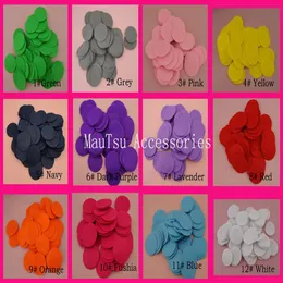 500PCS 4 0cm Assorted Colors Round felt pads appliques for DIY flower jewelry ornaments 1 5inches non-woven circles patches251f