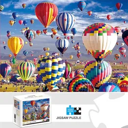 3D Puzzles 1000 sztuk Balon Air Jigsaw Puzzle Home Decor Dorosy Games Family Fun Floor Edukacyjne zabawki dla dzieci 231219