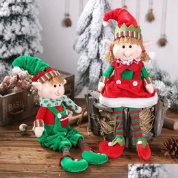 Другие куклы для домашнего декора большого размера, рождественские плюшевые ножки, куклы-эльфы, украшения для мальчиков и девочек, игрушки, годовые украшения, елка 231124, Прямая доставка Dhl9H