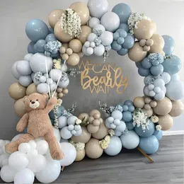 Niebieski balon girland arch dekoracje ślubne baby shower imprez