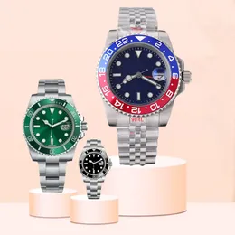 Mens 시계 40mm 세라믹 베젤 풀 스테인리스 스틸 자동 기계공 이동 Green Reloj de Lujo Sapphire 5ATM 기계식 Orologio Mechanical Orologio