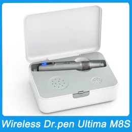 Dr.pen Auto Micro Needle System Ultima M8S Dermapen Уход за кожей Красота Машина для роста волос Антивозрастная мезотерапия Омоложение кожи Dr Derma Pen Иглы Роликовый штамп