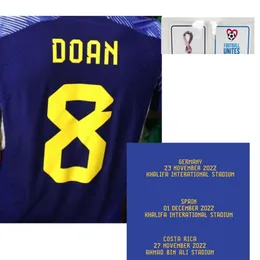 Home Textile 2022 Match Neat Player Problem Doan Minamino Kubo Asano Nagatomo Mitoma Sakai Ito Maillot Soccer Patch Patge2865