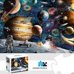 3D Puzzles 1000 Pieces Space Traveller Jigsaw Puzzle Home Decor Adults Games Family Fun Floor Educational Toys for Kids 231219