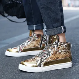 Gold hip shop hop shoes