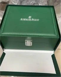 Projektanci męskie pudełka Zielone oryginalne pudełko zegarkowe Dhgate pudełko luksusowe obudowa na prezenty na zegarki zegarki tagi karty szwajcarskie zegarki tajemnicze pudełka