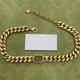 Erkek Tasarımcı Kolora ile Kutu Moda Takı Kadın Lüks Zincirleri Parti Boyun Giydirme Vintage Altın Kolyeler Kalın G Tige281H