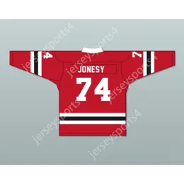 Personalizado JONESY 74 LETTERKENNY IRLANDÊS VERMELHO ALTERNATIVO HÓQUEI JERSEY NOVO Top Costurado S-M-L-XL-XXL-3XL-4XL-5XL-6XL