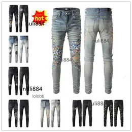 Man 2024 Nowe przybysze Amari amirl amirlies am AMIS Imiri amiiri męskie designer dżinsy dżinsy spodnie Jean Coolguy Biker Pants #044